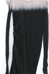 marc le bihan color block off shoulder dress 2869 E23 black/mastic black/mastic
